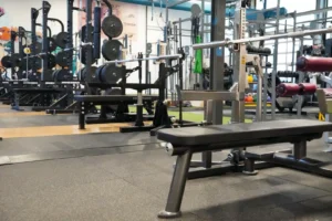 Kraftdreikampf Wettkampf Bank