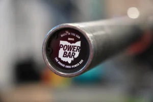 Powerlifting Langhantelstange im Close-Up