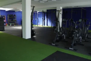 friendship gym kursraum airbikes rasen ergometer racks